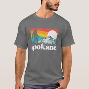 Spokane Washington Bigfoot Mountains T-Shirt