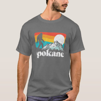 Spokane Washington Bigfoot Mountains T-Shirt