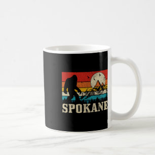 Spokane Washington Bigfoot Vintage Mountain Hunter Coffee Mug