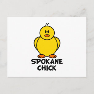 Spokane Washington Chick Postcard