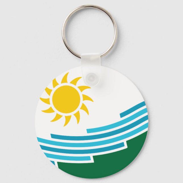 Spokane (Washington) City flag Keychain (Front)
