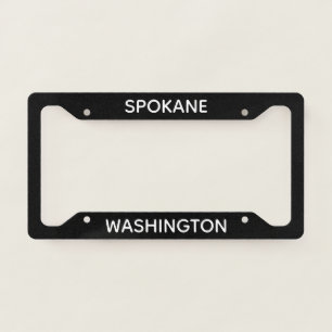 Spokane Washington License Plate Frame