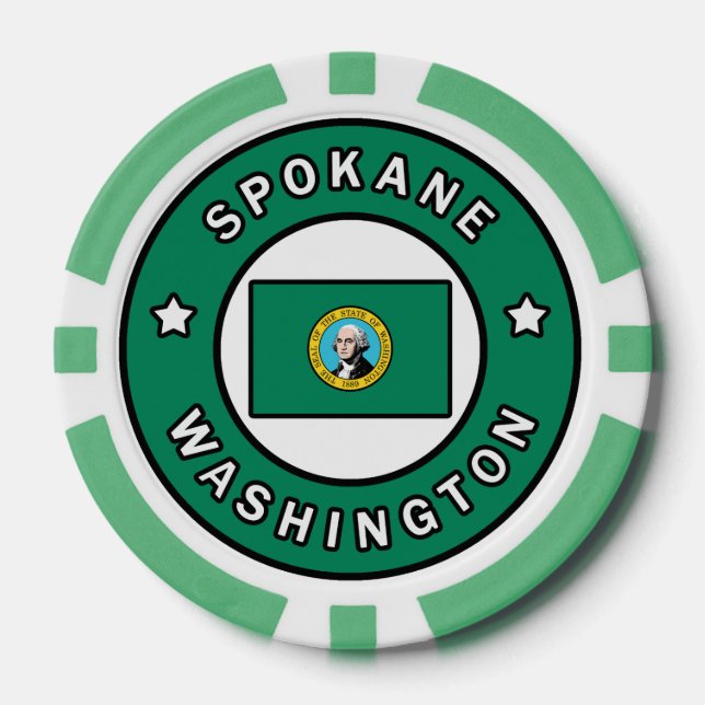 Spokane Washington Poker Chips (Front)