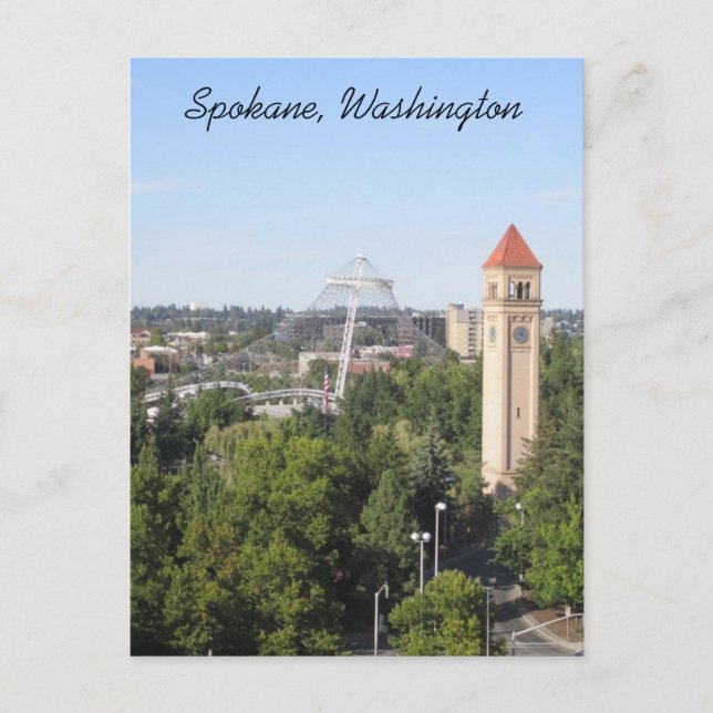Spokane Washington Postcard (Front)
