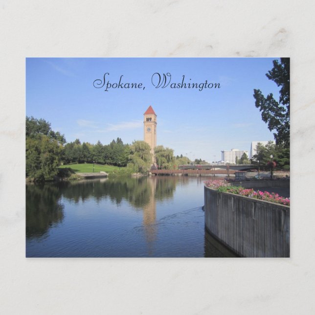Spokane Washington Postcard (Front)
