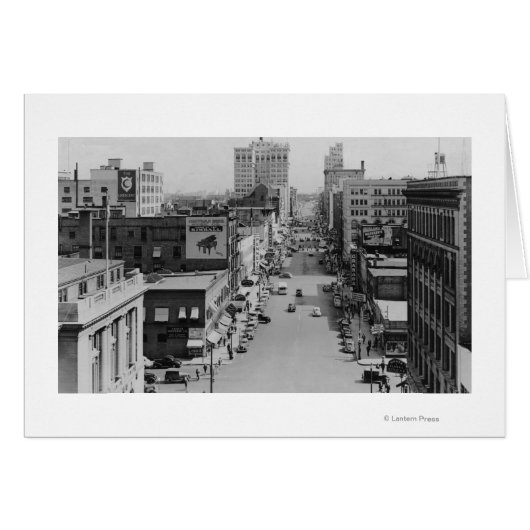 Spokane, Washington - Riverside Avenue Cards (Front Horizontal)