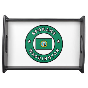 Spokane Washington Serving Tray