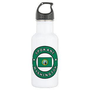 Spokane Washington Stainless Steel Water Bottle