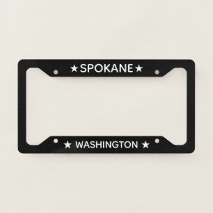 Spokane Washington Stars License Plate Frame
