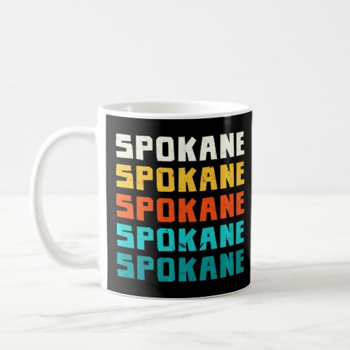 Spokane Washington Vintage Wa Retro Collection Ame Coffee Mug