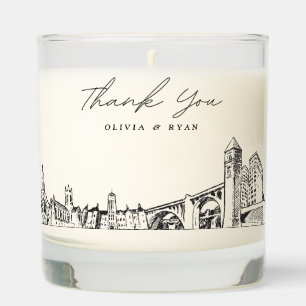 Spokane Wedding Thank You Gift Custom Candle