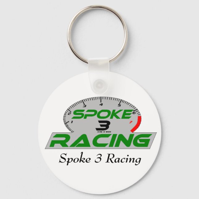 spoke 3 Final, tack, Spoke 3 Racing Keychain (Front)