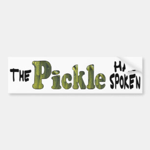 Spoken Pickle Bumper Sticker