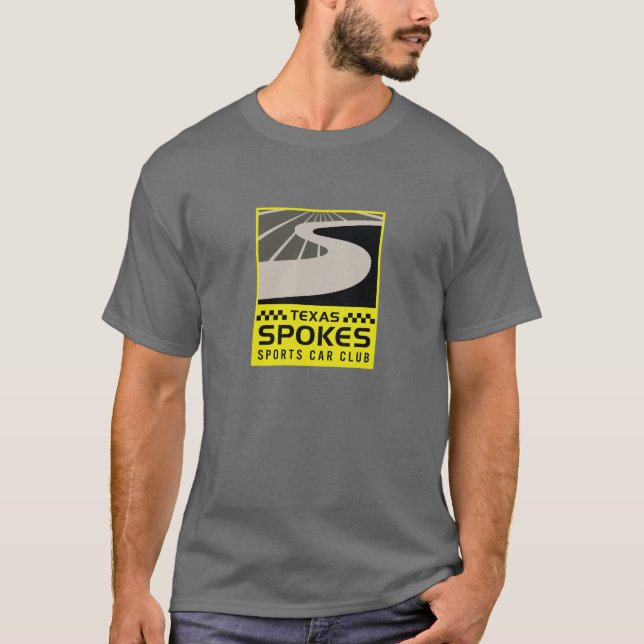 Spokes Logo Gray T-Shirt: Men T-Shirt (Front)