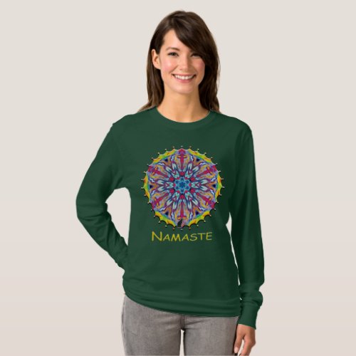 Spokes Namaste Kaleidoscope T_Shirt