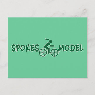 SPOKESMODEL Punny Ladies Cycling Postcard