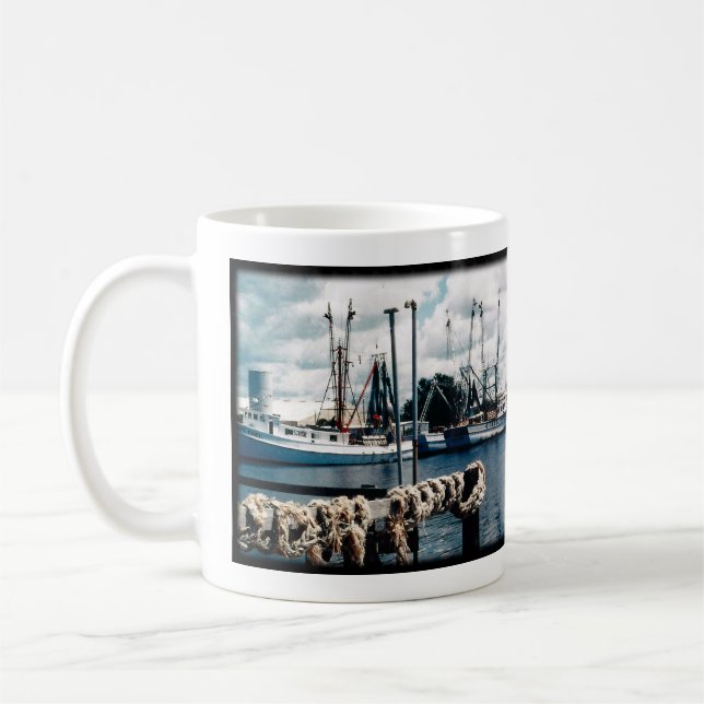 Sponge Docks Tarpon Springs Florida Coffee Mug (Left)