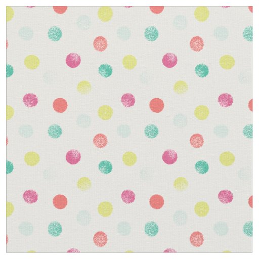 Sponged Dots Patterned Fabric (Brights)