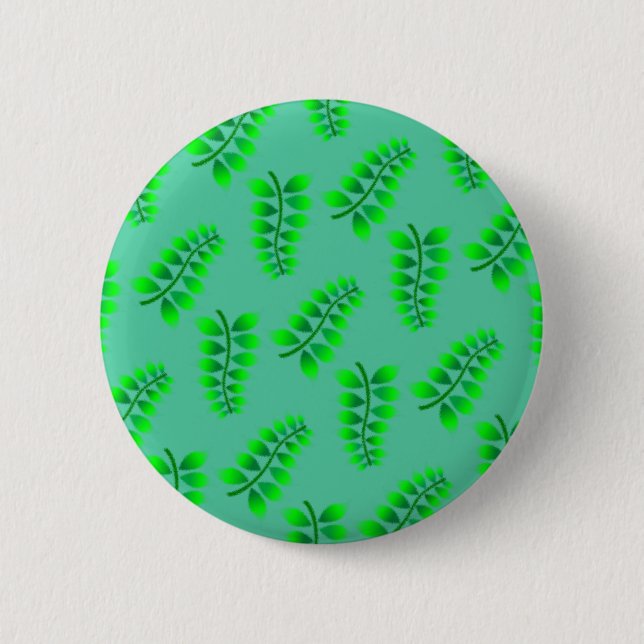 Sponged Foliage Pattern Button (Front)