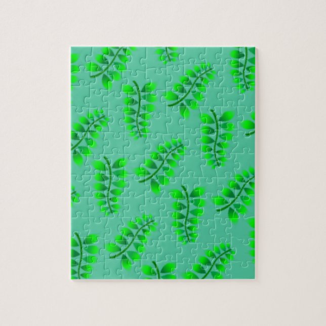 Sponged Foliage Pattern Jigsaw Puzzle (Vertical)