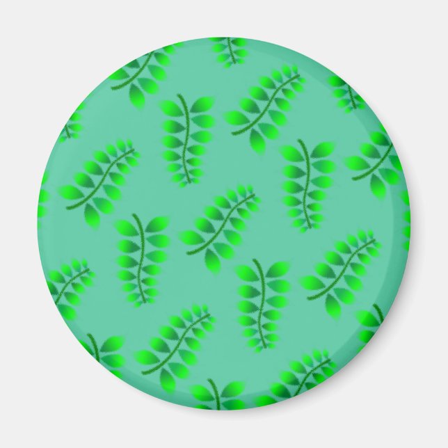 Sponged Foliage Pattern Magnet (Front)