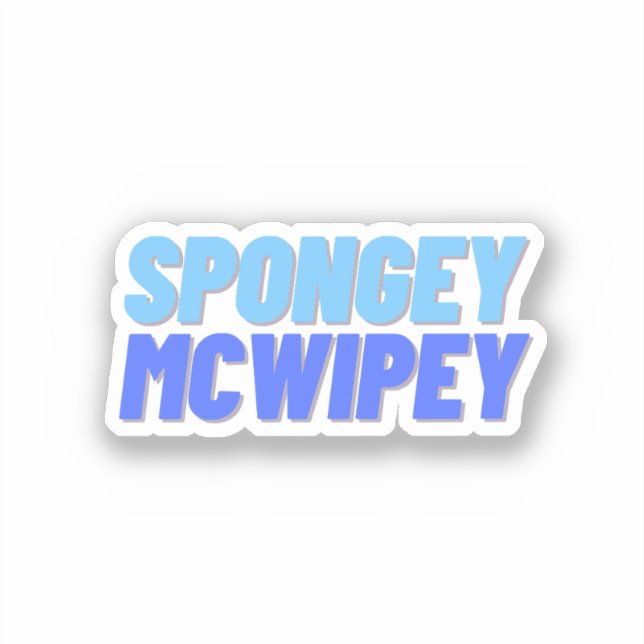Spongey McWipey Sticker (Front)