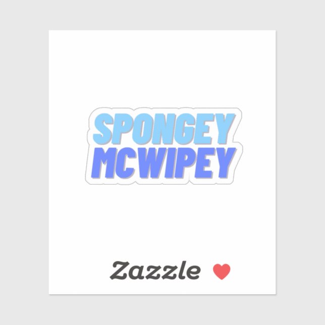 Spongey McWipey Sticker (Sheet)
