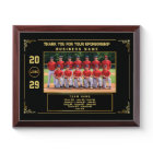 Sponsor Appreciation – Custom Baseball Team Photo