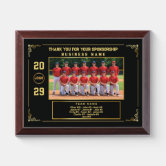 Thank you award plaque | Zazzle