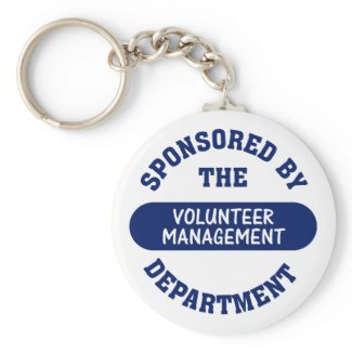 Sponsored by the Volunteer Management Department keychain