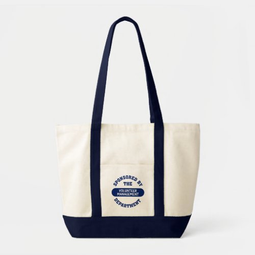 Sponsored by the Volunteer Management Department Tote Bag