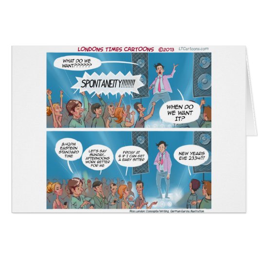 Spontaneity Coach Funny Cards (Front Horizontal)