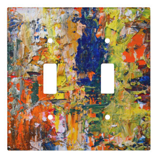 Spontaneous Abstraction – Oil Painting Textures Light Switch Cover