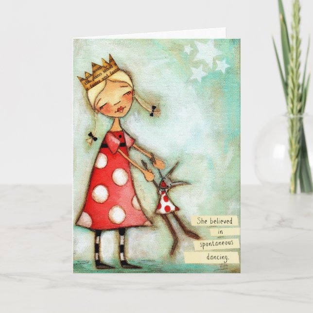 Spontaneous Dancing - Birthday Card (Front)