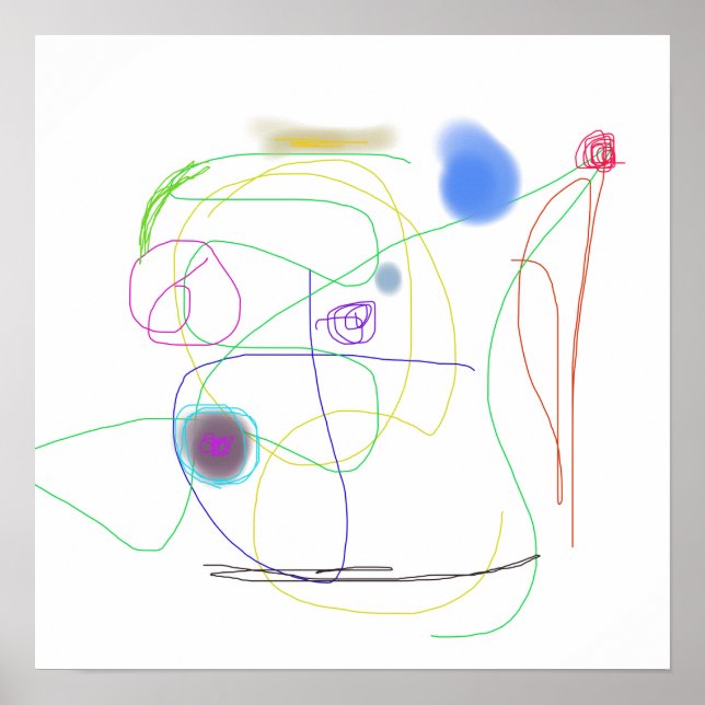 Spontaneous Scribbles Poster (Front)