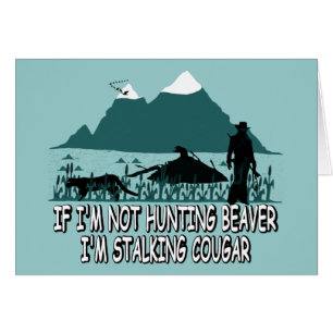 Spoof cougar hunter cards
