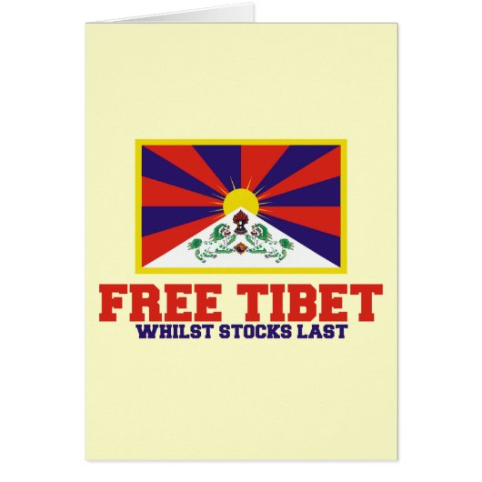 Spoof free Tibet Cards (Front)