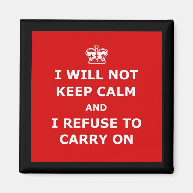 Spoof keep calm magnet (Front)