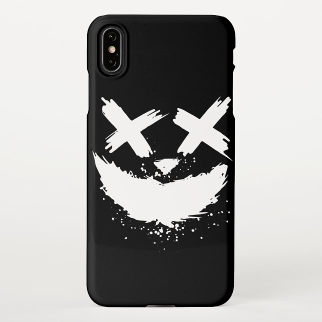 Spook Face Horror Halloween Night iPhone Case (Back)