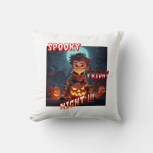 Spook Friday Halloween Throw Pillow