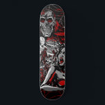 Spook Show Horror Skateboard Deck<br><div class="desc">Ride in retro horror style with this Spook Show Horror Show Skateboard Deck. Featuring bold red, black, and white artwork inspired by grindhouse spook show posters, this deck showcases monstrous faces and vintage typography that scream classic horror theater vibes. Ready to decorate your wall or hit the skate park, this...</div>