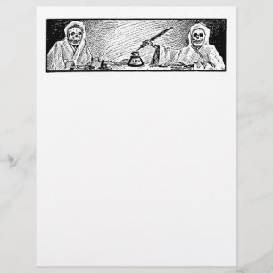 Spook Stationery - 1906 Vintage Halloween Image!