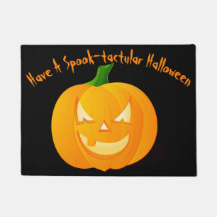 Spook-tactular Jack O'Lantern Halloween Doormat