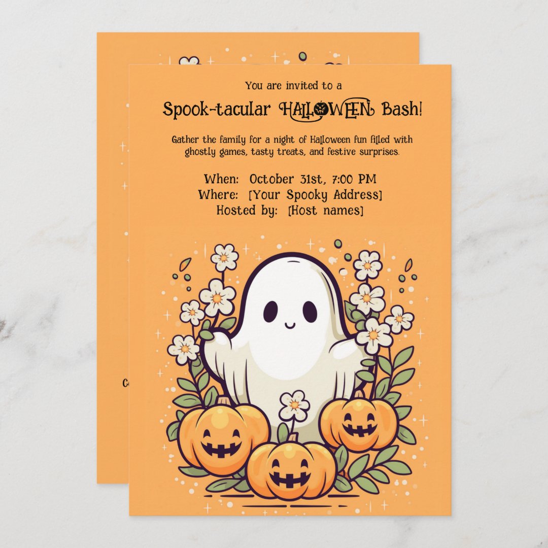 Spook-tacular  HALLOWEEN Bash!  Invitation
