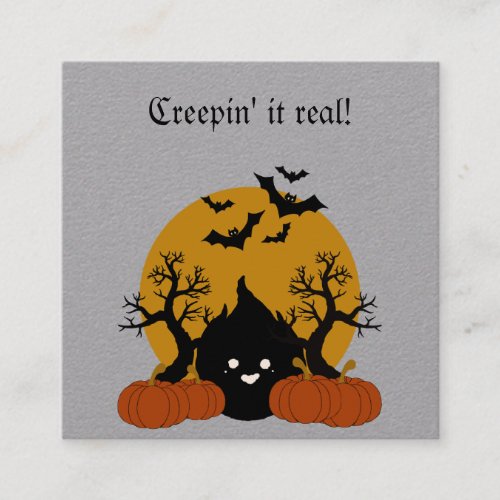 Spook_tacular Halloween  Square Business Card