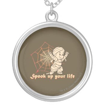 Spook Up Your Life Silver Plated Necklace by casper at Zazzle