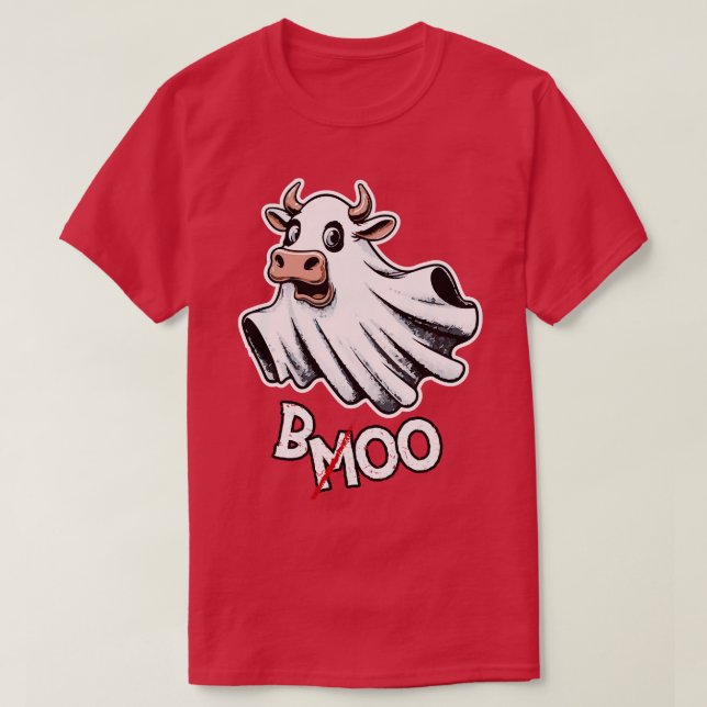 SpookaMoo Halloweens Cutest Cow 1 T-Shirt (Design Front)