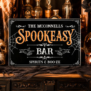 Spookeasy Halloween Bar Sign