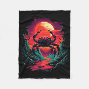 Spooked Crab Halloween Crab Costume Toddler Fleece Blanket