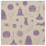 Spookie Things Pattern - Dove + Plum Fabric